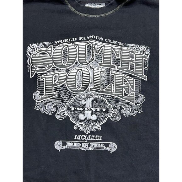 Vintage 90's South Pole X-clusive Edition Black Sleeveless Men's Top XL - Picture 2 of 6